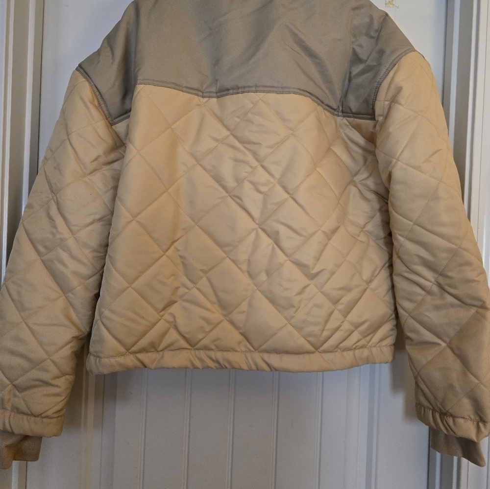 Tan and Gray Quilted Jacket From WeWoreWhat - Picture 5 of 7